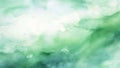Green painting watercolors splash background, ink wash aquarellist watercolors illustration Royalty Free Stock Photo