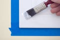 Painting Window Trim Royalty Free Stock Photo