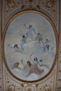 Painting of women on the ceiling in Museum of the Revolution in Havana