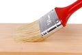 Painting wood surface Royalty Free Stock Photo