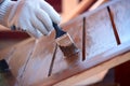 Painting wooden worktops