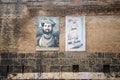 Paintings of Chhatrapati Shivaji Maharaj and King Yashwant Rao Holkar on the outer wall of the Holkar Wada fort, the birthplace