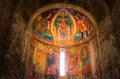 Paintings from church of Santa Maria de Taull, Catalonia, Spain. Romanesque style Royalty Free Stock Photo