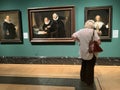 Paintings by the Dutch master Rembrandt at the Queen`s Gallery in London England Royalty Free Stock Photo