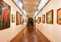 Paintings hanging in a Museum Hallway