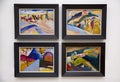 Paintings by Kandinsky Royalty Free Stock Photo