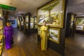 Paintings in the museum of silk in Nha Trang