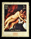 Paintings on postage stamps