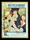 Paintings on postage stamps