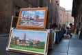 Paintings for Sale in Street in Cremona, Lombardy - taly