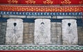 Paintings in temple Wat Pho teach Royalty Free Stock Photo