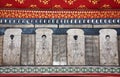 Paintings in temple Wat Pho teach Royalty Free Stock Photo