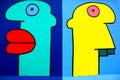 Paintings by Thierry Noir is a French artist