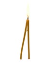 Pair of alight candles