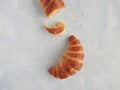 Pair of artisan croissants