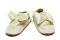 Pair baby leather slippers