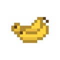 Pair of bananas pixelated fruit graphic