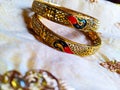 Pair of Bangles which is an Indian traditional jewelry