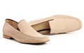 Pair of beige male shoes