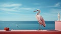 Minimalist Pelican: A Photorealistic Symbol Of Wes Anderson\'s Minimalism