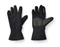Pair of black fleece gloves Royalty Free Stock Photo