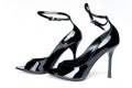 Pair of black glossy shoes