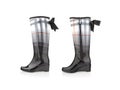 Pair of black rubber boots isolated Royalty Free Stock Photo