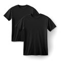 A pair of black shirts