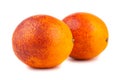 Pair of blood red oranges