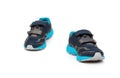 Pair of blue and black sporty shoes for kid Royalty Free Stock Photo