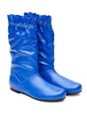 Pair of blue female boots