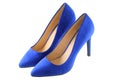 A pair of Blue high heels
