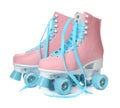 Pair of bright stylish roller skates