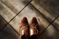 Pair of brogue style shoes.