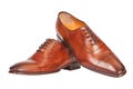 Pair of brown male classic shoes