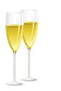 Pair of Champagne Glass