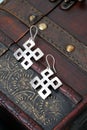 Pair of chinese earrings Royalty Free Stock Photo