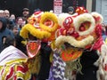 Pair of Chinese Lions at the Festival