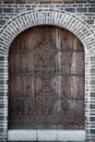 Typical Chinese style old wooden doors