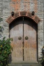 Typical Chinese style old wooden doors