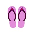 Pair of Colorful flip flops.Vector Illustration Royalty Free Stock Photo