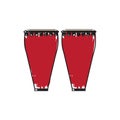 Pair of conga drums. Musical instrument Royalty Free Stock Photo