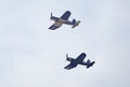 Pair of Corsair Fighter Planes