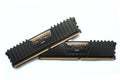 Pair of Corsair Vengeance LPX ddr ram on white background