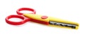 Pair of craft scissors on white Royalty Free Stock Photo