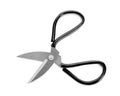 Pair of craft scissors on white Royalty Free Stock Photo