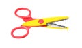 Pair of craft scissors on white Royalty Free Stock Photo