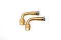 Pair of 90 Degree Brass Filling Air Pipe For All Vehicle.