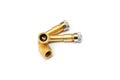 Pair of 90 Degree Brass Filling Air Pipe For All Vehicle