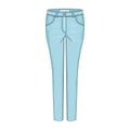 pair of denims. Vector illustration decorative design Royalty Free Stock Photo